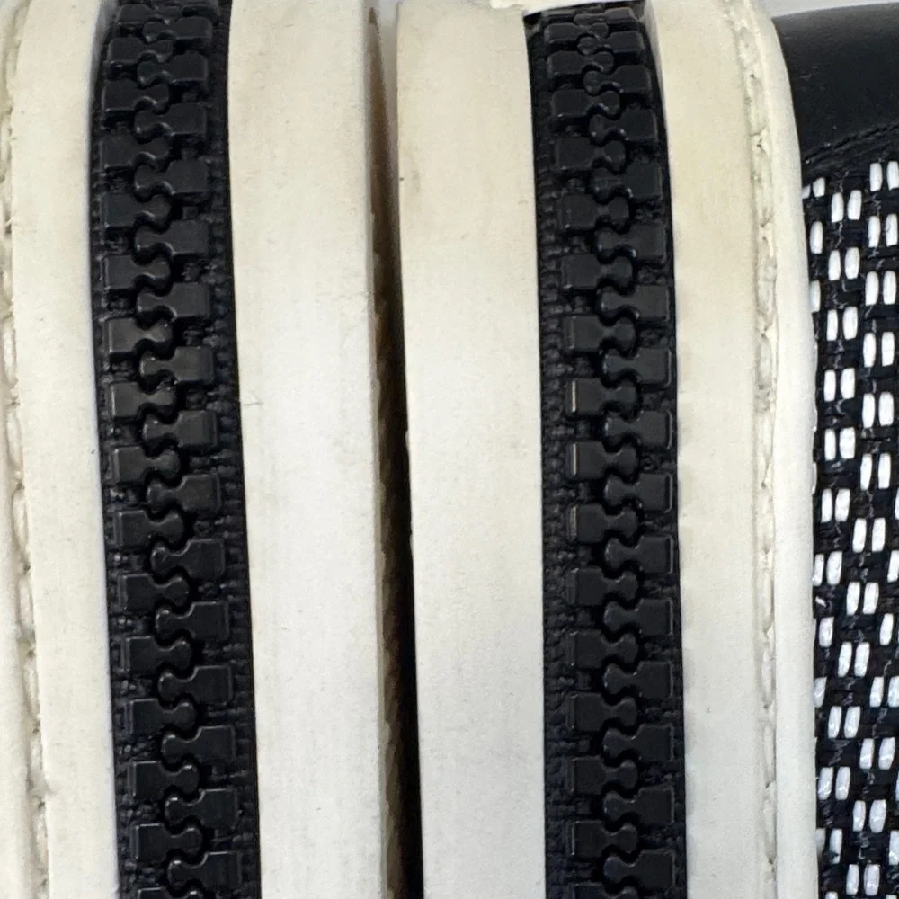 Sergio Rossi Black and White High-Top Sneakers size 35